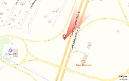 Енисейский тракт, въезд в города, 9,5 км до поста ДПС