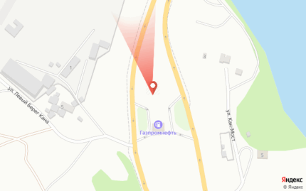 Левый берег Кана, съезд с моста