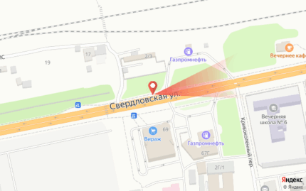 Свердловская, 67 г (напротив)