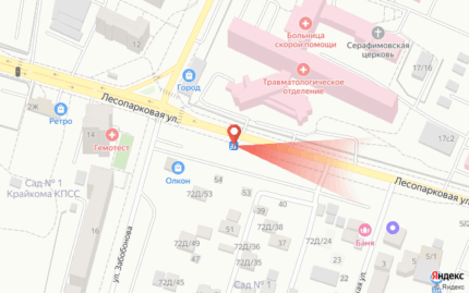 Лесопарковая, остановка БСМП