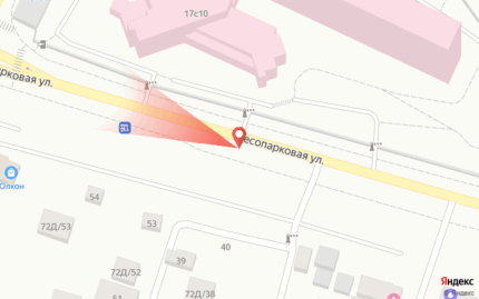 Лесопарковая, на противоположной стороне дороги от здания Курчатова 17 "БСМП"