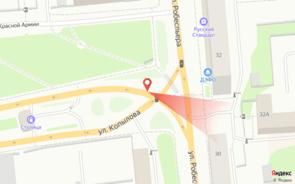 Копылова, с юго-восточной стороны здания по ул. Республики, 51, стр. 1