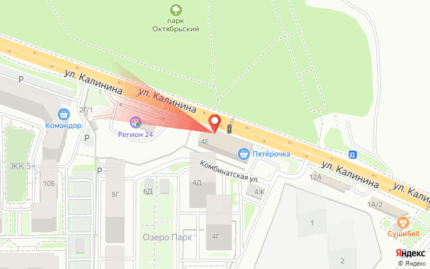 Калинина, напротив Норильской 4д, остановка