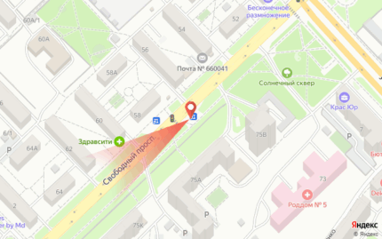 Свободный 75а, остановка общественнного транспорта