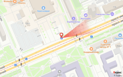 Комсомольский, напротив дома 9 мая 37