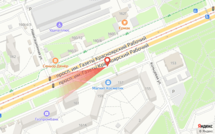 Базайская 343, остановка Красноярские столбы