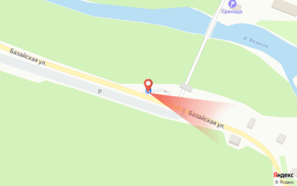 Базайская 343 напротив, остановка Красноярские столбы