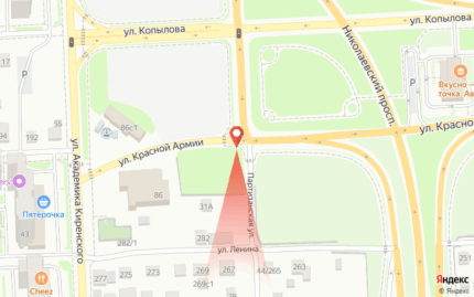 Красной Армии перекрёсток с Партизанской 31а