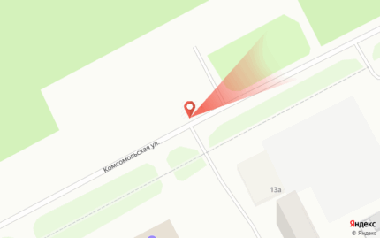 Комсомольская, 5-я конструкция, напротив дома с адресом: 3-й микрорайон 1Б