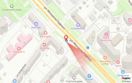 Михаила Годенко 7, остановка