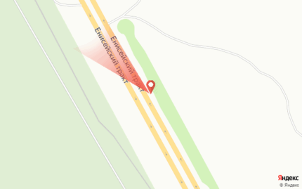 Енисейский тракт, 4 км до поста ДПС, выезд