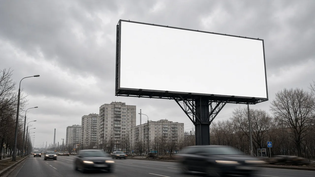 Реклама на билбордах 3×6 над городской трассой в Красноярске
